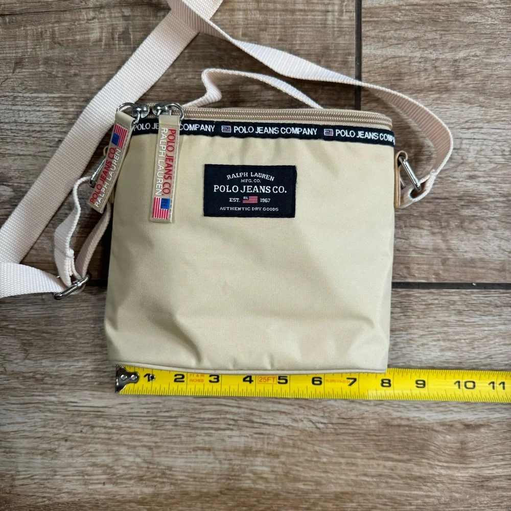 Ralph Lauren Polo Jeans Blue Label Crossbody Bag Small Shoulder bag Y2k Vintage - Picture 12 of 15